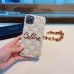 Iphone 14/13/12/11 Case Celine Embroidery with chain  High Quality  (only 1 piece for each account)