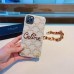 Iphone 15/14/13/12/11 Case Celine Embroidery with chain  High Quality  (only 1 piece for each account)