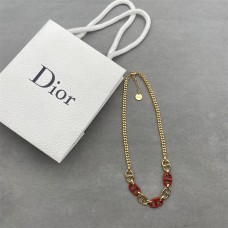 Dior CD Navy  Necklace High Quality  (only 1 piece for each account)