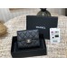 SCH034 Chanel wallet caviar leather 11x10cm