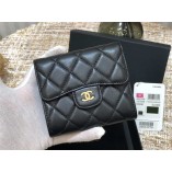 SCH035 Chanel wallet lambskin leather 11x10cm
