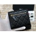 SCH035 Chanel wallet lambskin leather 11x10cm