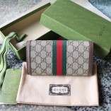 SGU019 Gucci wallet GG Supreme 523153 W19.5xH11xD3cm