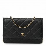 CHANEL WOC Best Fake Real Leather Gold Hardware bag 12.3x19.2x3.5cm Lychee pattern  (BEST QUALITY REPLICA, ONLY 1 BAG FOR EACH ACCOUNT AT 99 USD BUY ZONE)
