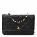 CHANEL WOC Best Fake Real Leather Gold Hardware bag 12.3x19.2x3.5cm Lychee pattern  (BEST QUALITY REPLICA, ONLY 1 BAG FOR EACH ACCOUNT)