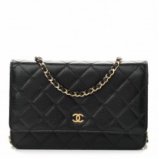 CHANEL WOC Best Fake Real Leather Gold Hardware bag 12.3x19.2x3.5cm Lychee pattern  (BEST QUALITY REPLICA, ONLY 1 BAG FOR EACH ACCOUNT)
