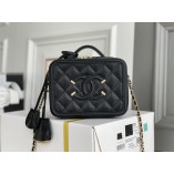 Chanel vanity case  mini 17x13x7.5cm (Best Quality replica)