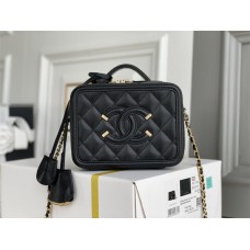 Chanel vanity case  mini 17x13x7.5cm (Best Quality replica)