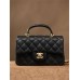 CHANEL CF Classic Flap Caviar real leather with HANDLE BAG 20X14X17CM (Best Quality Replica REPLICA)