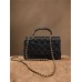 CHANEL CF Classic Flap Caviar real leather with HANDLE BAG 20X14X17CM (Best Quality Replica REPLICA)