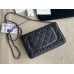 CHANEL WOC BEST FAKE REAL LEATHER Silver HARDWARE BAG 12.3X19.2X3.5CM LYCHEE PATTERN (BEST QUALITY REPLICA, ONLY 1 BAG FOR EACH ACCOUNT AT 99 USD BUY ZONE)