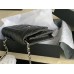 CHANEL WOC BEST FAKE REAL LEATHER Silver HARDWARE BAG 12.3X19.2X3.5CM LYCHEE PATTERN (BEST QUALITY REPLICA, ONLY 1 BAG FOR EACH ACCOUNT)