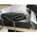 CHANEL WOC BEST FAKE REAL LEATHER Silver HARDWARE BAG 12.3X19.2X3.5CM LYCHEE PATTERN (BEST QUALITY REPLICA, ONLY 1 BAG FOR EACH ACCOUNT AT 99 USD BUY ZONE)