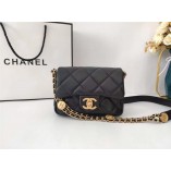 Chanel 22A Gold Coin Square Bag 17X13X5.5CM (BEST QUALITY REPLICA WITH REAL LEATHER)