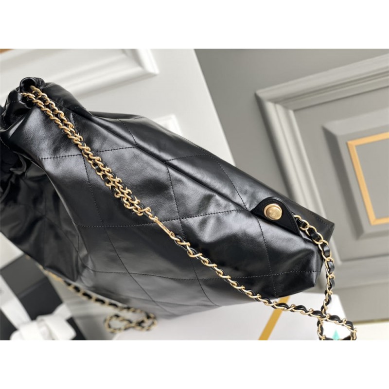  CHANEL 22 Tote Black real leather with gold hardware  51x40x9CM (BEST QUALITY REPLICA)