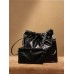  CHANEL 22 Black real leather with silver hardware  35CM AND 39CM (Best Quality Replica)