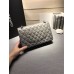 CHANEL CLASSIC FLAP 25CM WITH LASER MARKERS AND CARDS (BEST QUALITY REPLICA WITH REAL LEATHER)