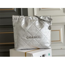 CHANEL 22 REAL LEATHER WITH SILVER HARDWARE 35CM AND 39CM (BEST QUALITY REPLICA)