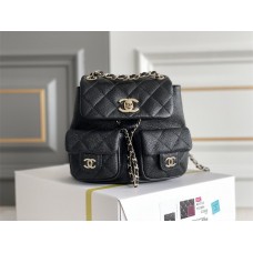 CHANEL BACKPACK 17.5CM AND 20.5CM (BEST QUALITY REPLICA WITH REAL LEATHER)