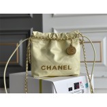 CHANEL 22 MINI REAL LEATHER GOLD HARDWARE 20X19X6CM (BEST QUALITY REPLICA)