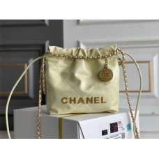 CHANEL 22 MINI REAL LEATHER GOLD HARDWARE 20X19X6CM (BEST QUALITY REPLICA)