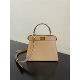 Fendi Peekaboo I See You Mini 20 Brown Gold Clasp 20x15.5x11cm