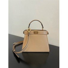 Fendi Peekaboo I See You Mini 20 Brown Gold Clasp 20x15.5x11cm