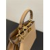 Fendi Peekaboo I See You Mini 20 Brown Gold Clasp 20x15.5x11cm