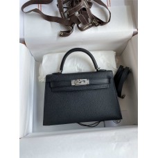 HERMES Mini KELLY 2, 19CM  with SiLver Hardware (BEST QUALITY REPLICA)