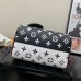 M46088  Louis Vuitton Speedy Bandouliere 20.5x13.5x12CM Black/White (BEST QUALITY REPLICA REPLICA)