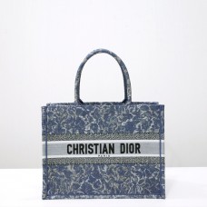 Dior book tote blue oblique 36*27*16cm medium