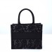 Dior book tote black oblique 26.5*21*14cm small