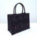 Dior book tote black oblique 36*27*16cm medium