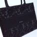 Dior book tote black oblique 36*27*16cm medium