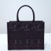 Dior book tote black oblique 36*27*16cm medium