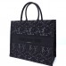 Dior book tote black oblique  42*36*18cm large