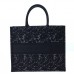 Dior book tote black oblique  42*36*18cm large