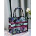 Dior book tote tiger zoo oblique  26.5*21*14cm small purple