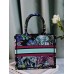 Dior book tote tiger zoo oblique  26.5*21*14cm small purple