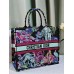 Dior book tote tiger zoo oblique  42*36*18cm large purple