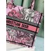 Dior book tote tiger zoo oblique  26.5*21*14cm small pink