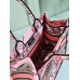 Dior book tote tiger zoo oblique  26.5*21*14cm small pink