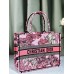 Dior book tote tiger zoo oblique  36*27*16cm medium pink