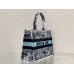 Dior book tote  oblique  36*27*16cm medium blue