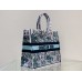 Dior book tote oblique  42*36*18cm large blue