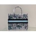 Dior book tote oblique  42*36*18cm large blue