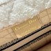 Dior book tote winter oblique  26.5*21*14cm small cream