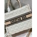 Dior book tote winter oblique  36*27*16cm medium cream