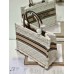 Dior book tote winter oblique  36*27*16cm medium cream