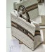 Dior book tote winter oblique  42*36*18cm large cream